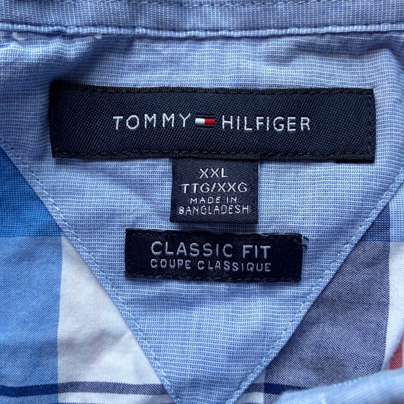 Tommy hilfigure classic fit XXL short sleeve button up - Picture 3 of 3